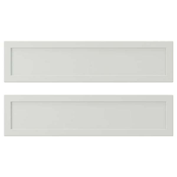 ASPUDDEN Фронтальная панель ящика - светло-серый 40x10 см - фото 1