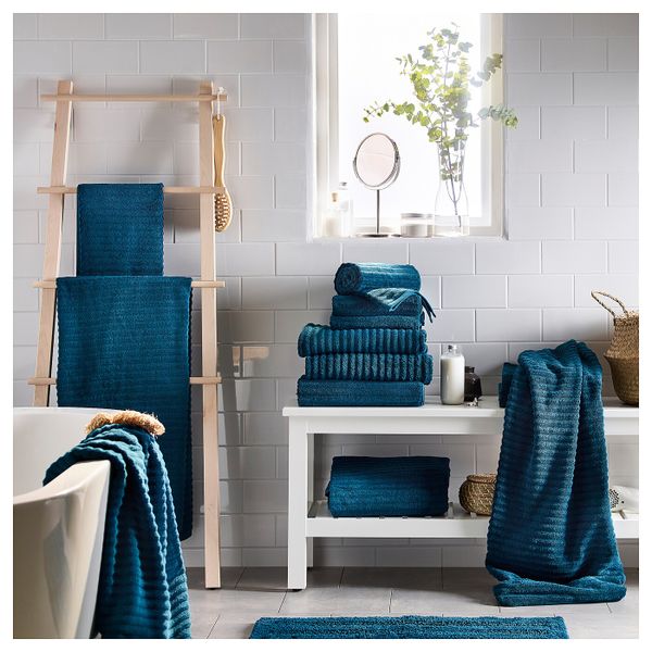 Банное полотенце, темно-синий, 70x140 см IKEA ФЛОДАРЕН 403.812.34 - фото 2