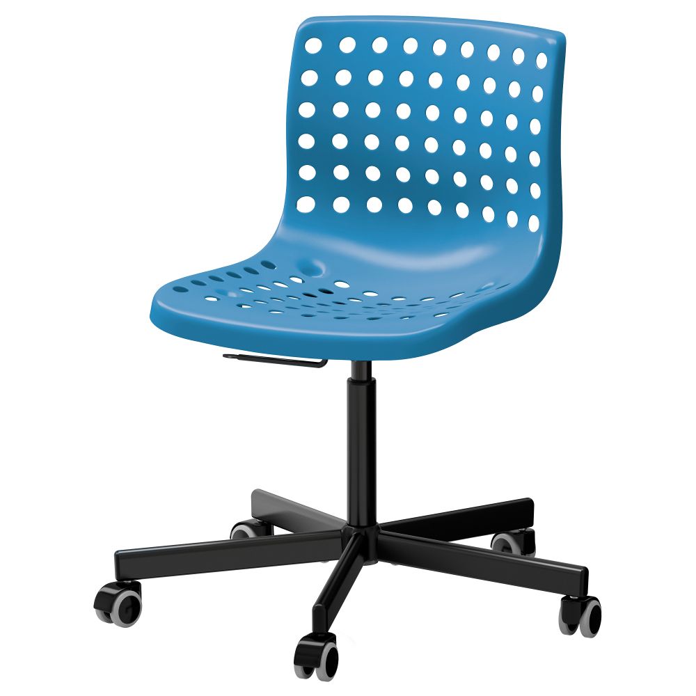Рабочий стул СКОЛБЕРГ / СПОРРЕН, синий, черный - фото 1