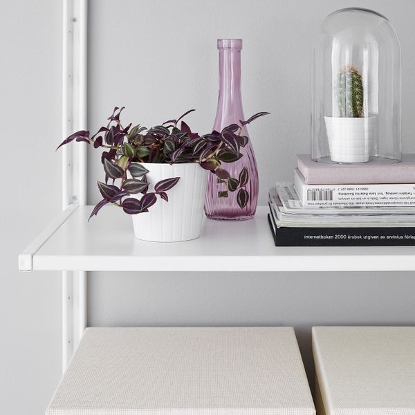 Настенная шина/полки, белый 132x41x199 см IKEA АЛЬГОТ 192.302.37 - фото 4