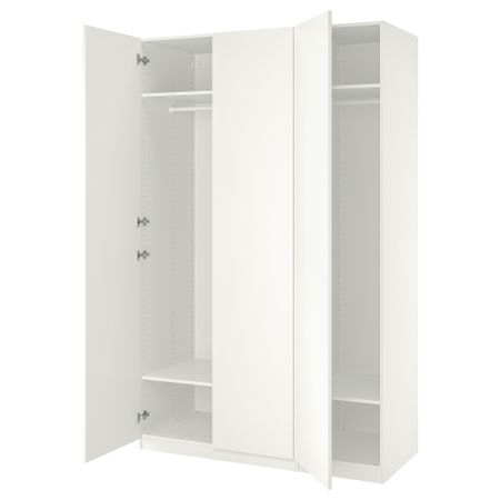 Гардероб, 150x60x236 см, белый, белый IKEA PAX ПАКС, FORSAND ФОРСАНД 895.010.94