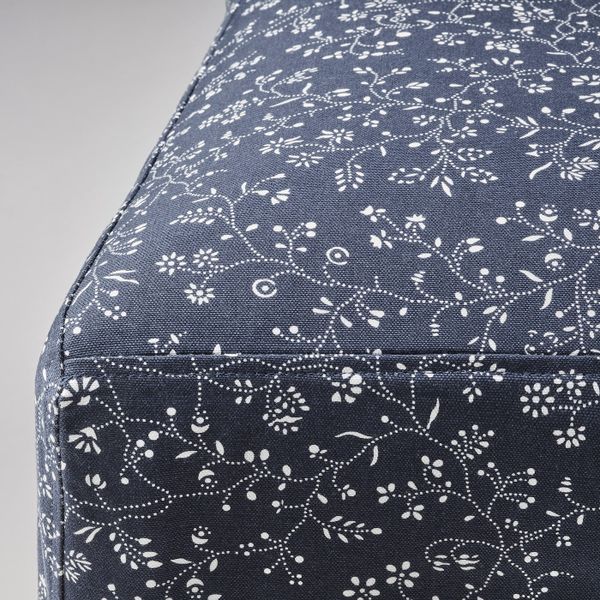 Чехол на стул, средний, рюране темно-синий IKEA BERGMUND БЕРГМУНД 704.810.34 - схема-чертеж с размерами