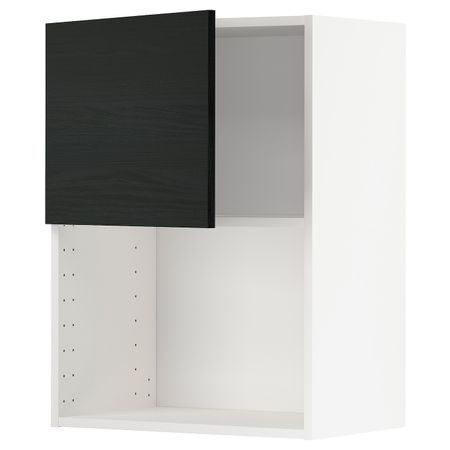 Навесной шкаф для СВЧ-печи, белый, Тингсрид черный 60x80 см IKEA МЕТОД 392.247.54