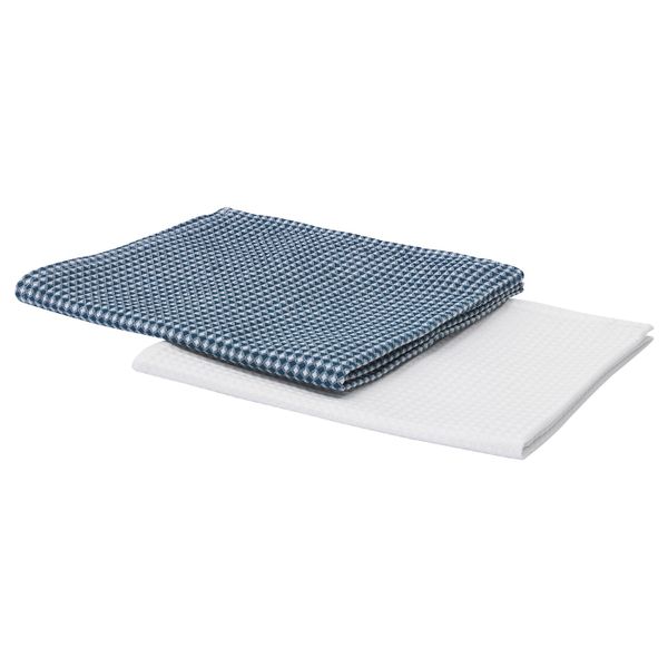 Полотенце кухонное, белый, синий 50x70 см IKEA ТРОЛЛЬПИЛ 503.720.07 - фото 5