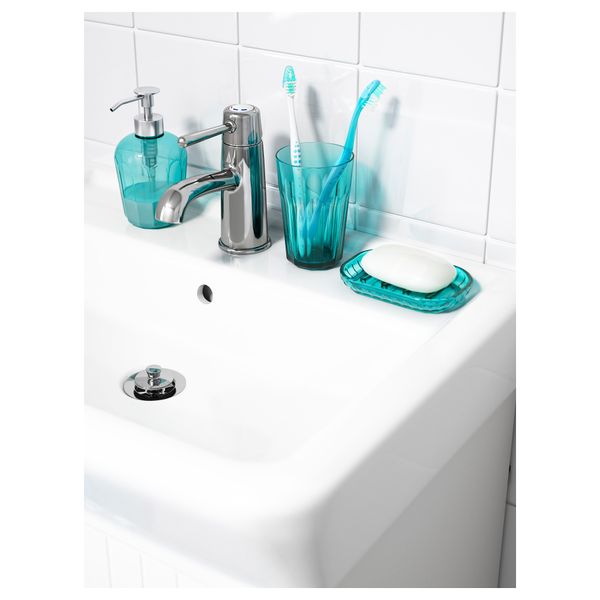 Мыльница СВАРТШЁН, бирюзовый - схема-чертеж с размерами