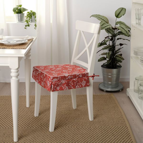 Подушка на стул, красный 43x42x4.0 см IKEA ELSEBET ЭЛЬСЭБЭТ 504.835.95 - схема-чертеж с размерами