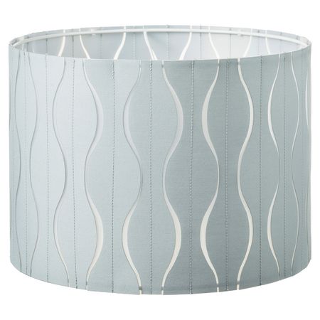 Абажур, синий/серебристый 33 см IKEA LÖKNÄS ЛЁКНЭС 505.016.55