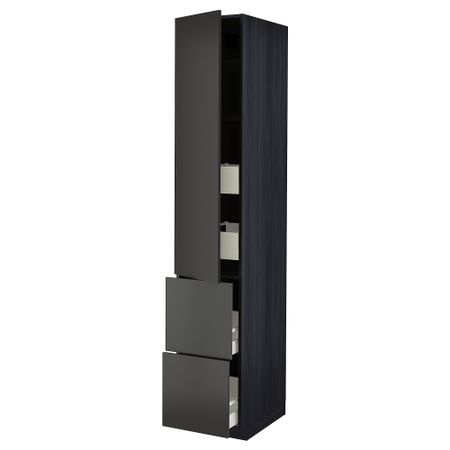 Высокий шкаф + полки, 4ящик, дверцы, 2фасада IKEA METOD МЕТОД, MAXIMERA МАКСИМЕРА 394.981.88