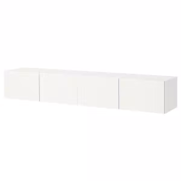 BESTÅ Тумба под ТВ, с дверцами - белый/Förvaltare белый 240x42x38 см - фото 1