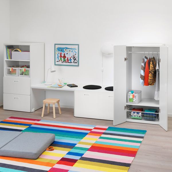 Комбинация для хранения, белый/белый 300x50x128 см IKEA СТУВА / ФРИТИДС 792.531.36 - фото 4