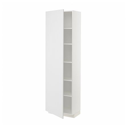 Высокий шкаф с полками, белый/Стенсунд белый 60x37x200 см IKEA METOD МЕТОД 594.461.98