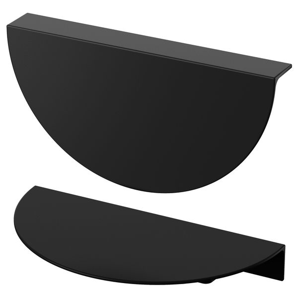 Ручка ТОСТЕРУП, черный (190 мм) - схема-чертеж с размерами