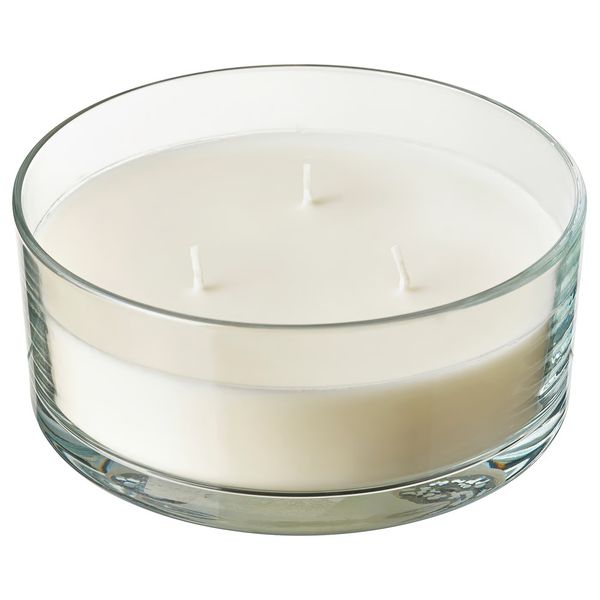 LOTSFÅGEL ЛОТСФОГЕЛЬ Ароматич свеча в стакане, 3 фитиля - фото 1