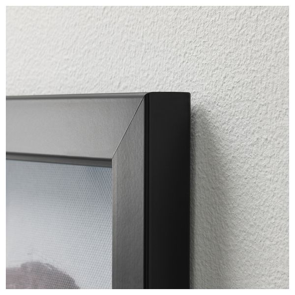 Картина с рамой БЬЁРКСТА, Мосты, черный (140x56 см) - схема-чертеж с размерами