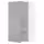 METOD Навесной шкаф с полками/2дверцы - белый/Havstorp светло-серый 60x100 см