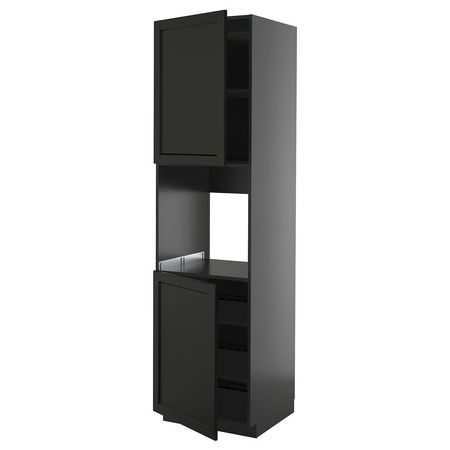 METOD Высок шкаф д/духовки/2дверцы/полки