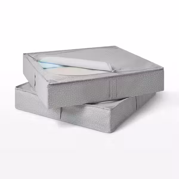 LENAST Ящик кроватный - светло-серый 57x60 см - фото 3