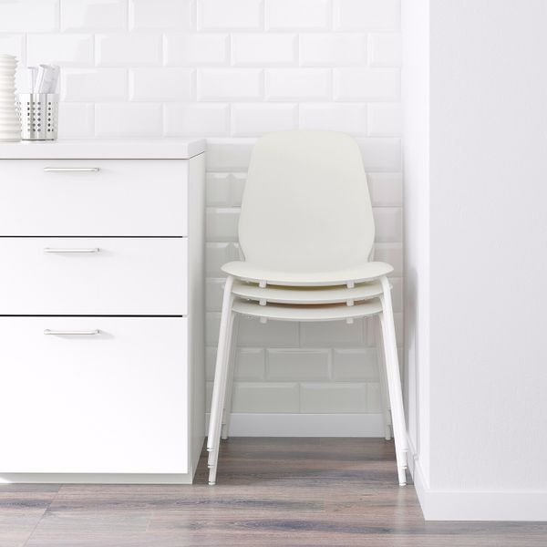 Стул, белый/Брур-Инге белый IKEA LEIFARNE ЛЕЙФ-АРНЕ 192.272.49 - фото 3