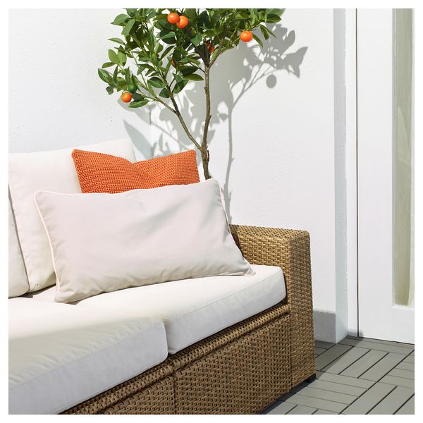 Чехол на подушку ГУЛЛИНГЕН, д/дома/улицы, бежевый (40x65 см) - фото 2