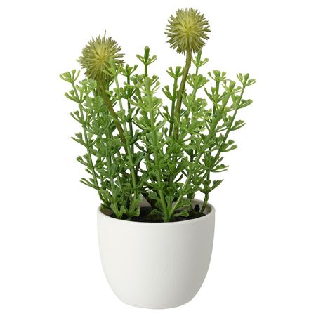 Искусственное растение и кашпо, для дома, улицы трава 6 см IKEA FEJKA ФЕЙКА 604.761.70