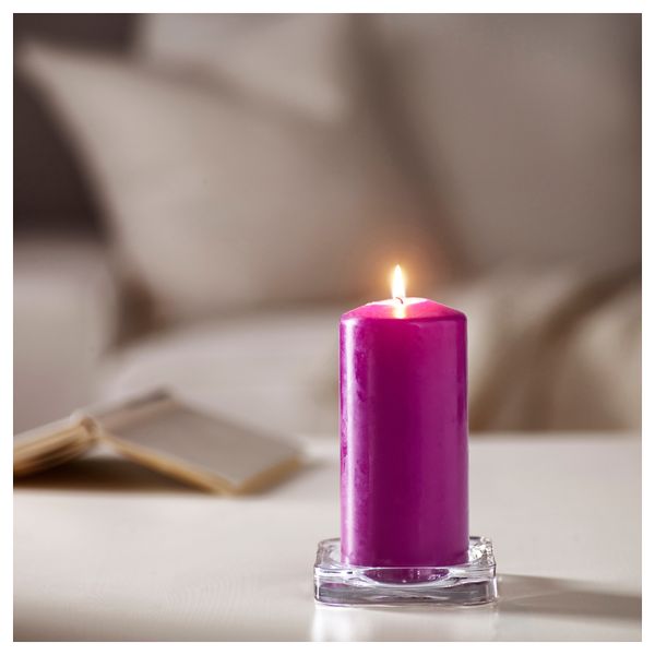 Неароматическая свеча формовая ДАГЛИГЕН, темно-сиреневый (14 см) - фото 2