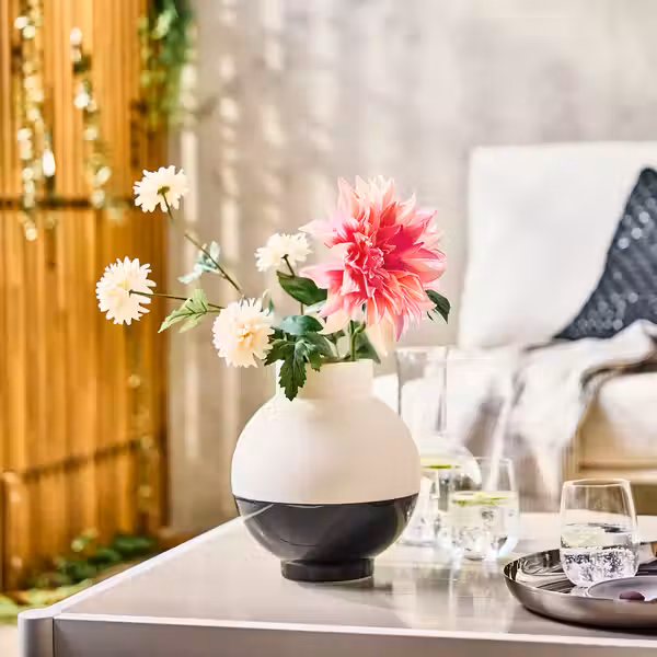 SMYCKA Цветок искусственный - д/дома/улицы Георгин/розовый 65 см - фото 3