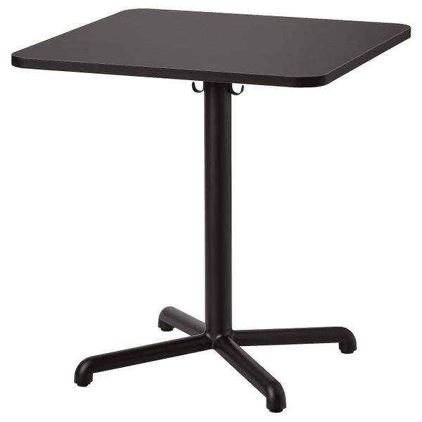 Стол, антрацит/антрацит 70x70 см IKEA STENSELE СТЕНСЕЛЕ 293.239.19 - фото 1