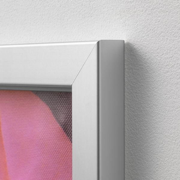 Картина с рамой, Розовый пион/цвет алюминия 140x56 см IKEA BJÖRKSTA БЬЁРКСТА 092.978.36 - фото 4