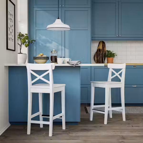 ROSENTORP РОЗЕНТОРП Стул барный - белый/белый 63 см - фото 3