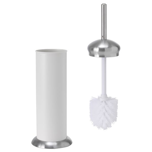 Щетка для туалета, держатель МЬЁСА, белый - схема-чертеж с размерами