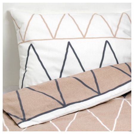 Пододеяльник и 1 наволочка БЛОСУГА, бежевый (150x200/50x70 см)