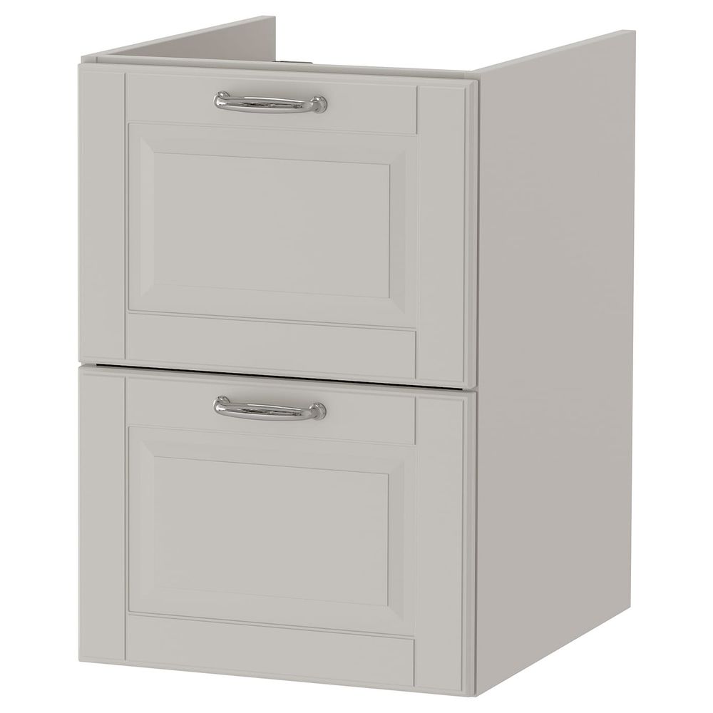 Шкаф для раковины с 2 ящ, Кашён светло-серый 40x47x58 см IKEA GODMORGON ГОДМОРГОН 003.922.58 - схема-чертеж с размерами