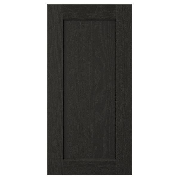 Дверь, черная морилка 30x60 см IKEA LERHYTTAN ЛЕРХЮТТАН 204.186.34 - фото 1