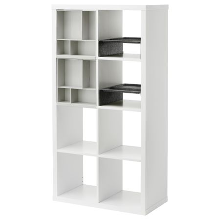 Стеллаж с 4 вставками КАЛЛАКС, белый (77x147 см)