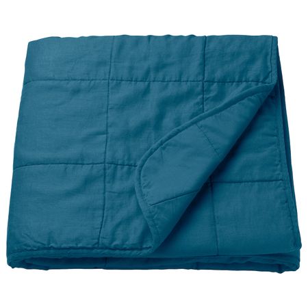 Покрывало, темно-синий 260x250 см IKEA GULVED ГУЛЬВЕД 303.929.21
