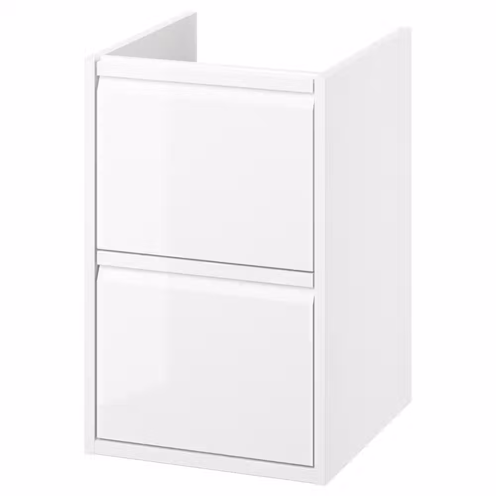 ÄNGSJÖN ЭНГШЁН Шкаф для раковины с ящиками - глянцевый белый 40x48x63 см - фото 1