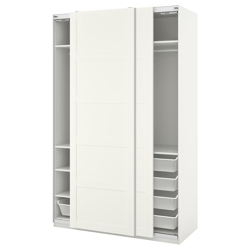 Гардероб, комбинация, 150x66x236 см, белый IKEA PAX/BERGSBO 494.216.69 - фото 1