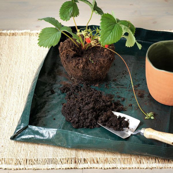 Тканевый органайзер для/инструментов, темно-зеленый бежевый, ручная работа IKEA БОТАНИСК 804.669.24 - фото 3