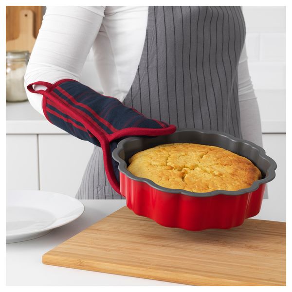 Варежка-прихватка ВИНТЕР 2018, темно-синий, красный - фото 2