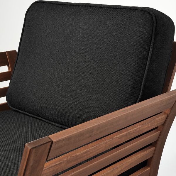 Садовое кресло, коричневая морилка/ЙЭРПОН/дувхольмен антрацит IKEA ÄPPLARÖ ЭПЛАРО 394.138.96 - фото 2