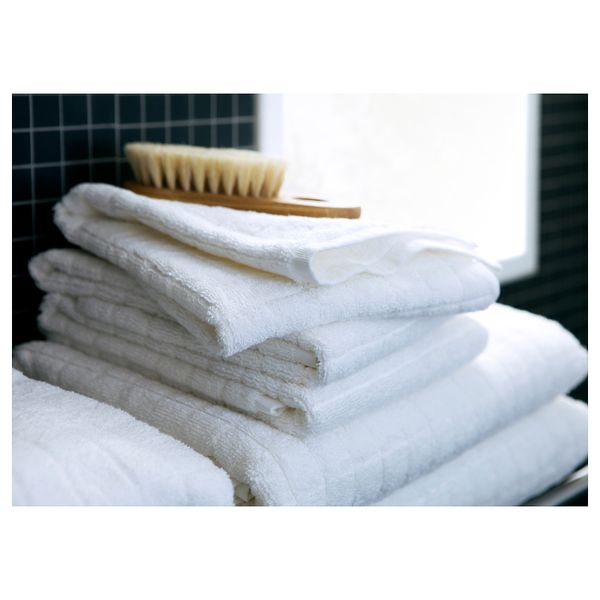 Полотенце ОФЬЕРДЕН, белый (50x100 см) - схема-чертеж с размерами