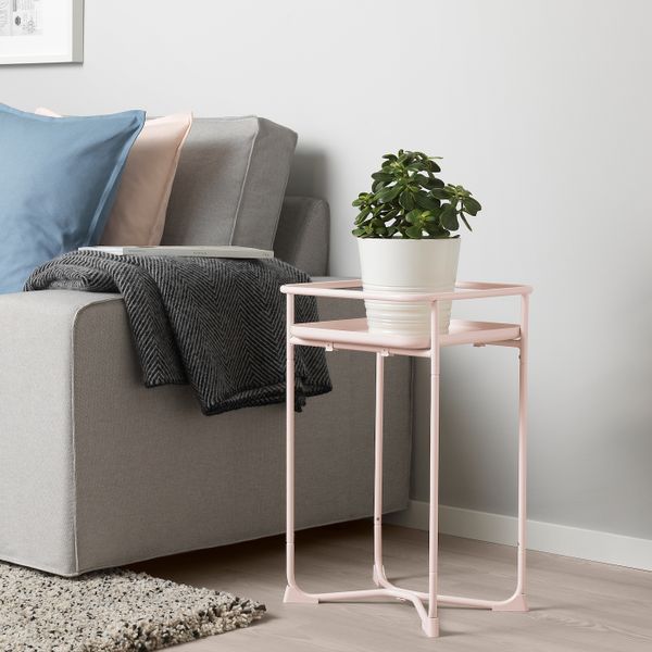 Пьедестал для цветов, для дома, улицы розовый 54 см IKEA KRYDDPEPPAR КРЮДДПЕППАР 804.219.59 - фото 2