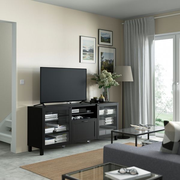 Тумба для ТВ с ящиками, 180x42x74 cm IKEA BESTÅ БЕСТО 291.940.88 - фото 4