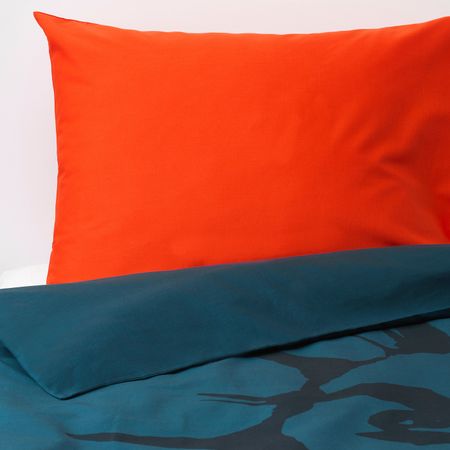 Пододеяльник и 1 наволочка, лев/темно-синий 150x200/50x70 см IKEA URSKOG УРСКОГ 503.938.68