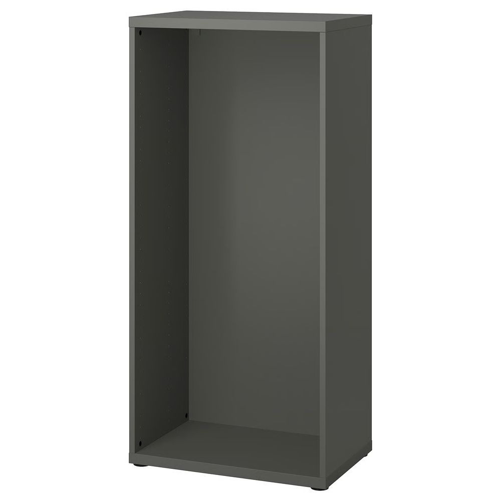 BESTÅ Каркас - темно-серый 60x40x128 см - схема-чертеж с размерами