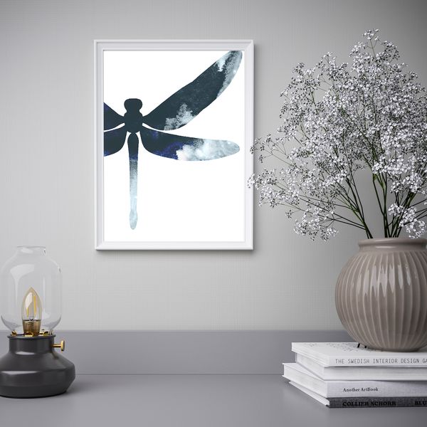 Постер, Стрекоза, 30x40 см IKEA DRÖMBILD ДРЁМБИЛЬД 004.418.57 - фото 3