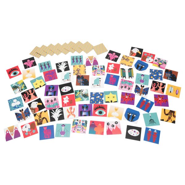 Игра "карточки", 36 пар ЛАТТО - схема-чертеж с размерами