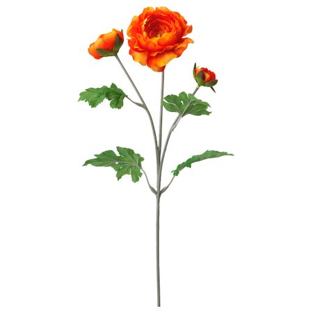 Цветок искусственный СМИККА, лютик оранжевый (45 см)
