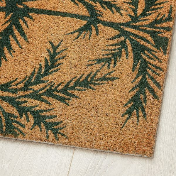 Придверный коврик для дома, зеленый пальма/неокрашенный 40x60 см IKEA СОММАР 2020 704.648.50 - схема-чертеж с размерами