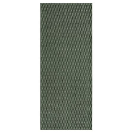 MORUM Ковер безворсовый, д/дома/улицы - темно-зеленый 80x200 см